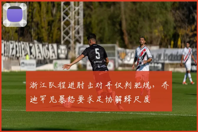 浙江队程进肘击对手仅判犯规，乔迪罕见暴怒要求足协解释尺度